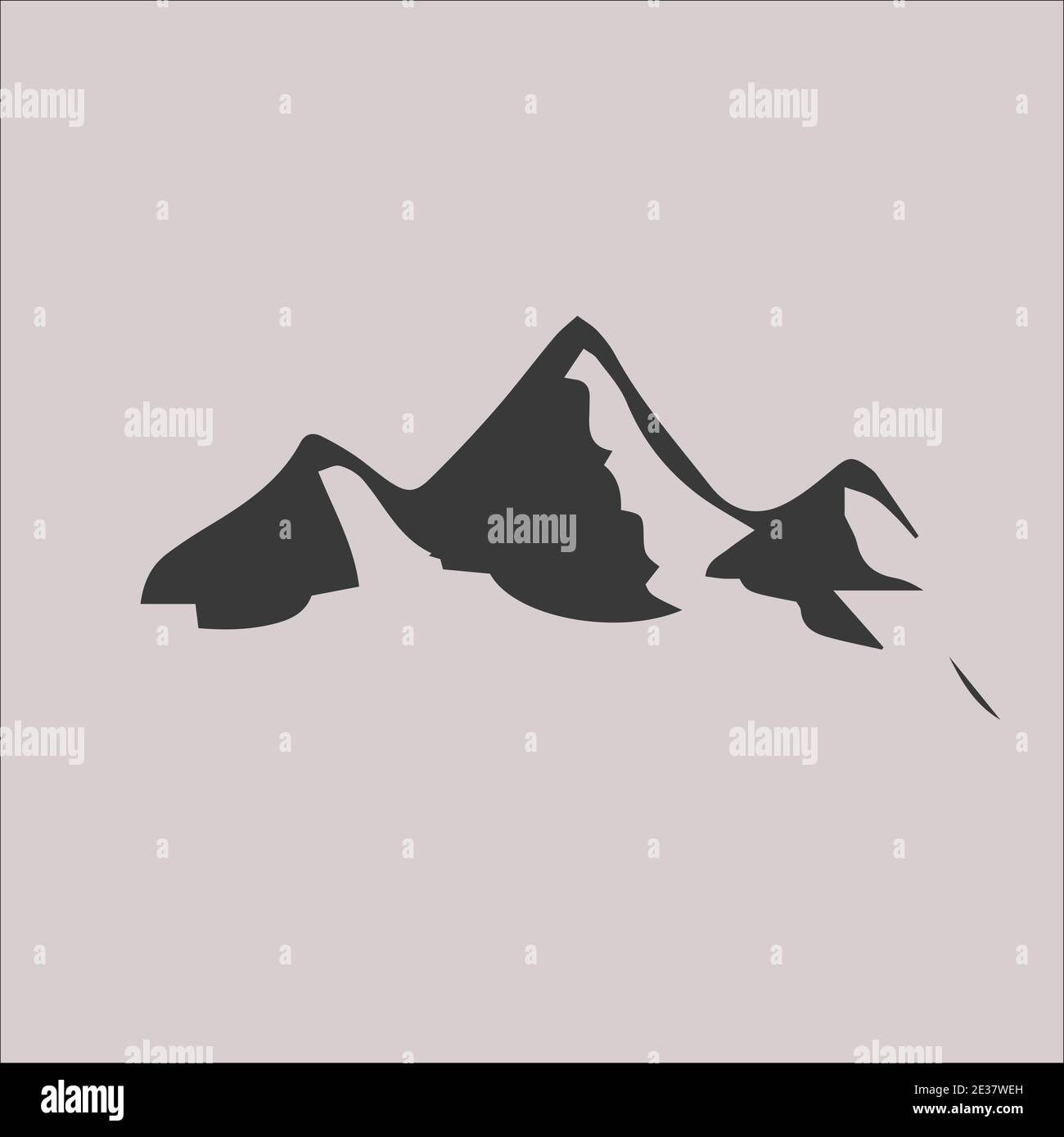 Abstract mountain logo icon vector Stock Vector
