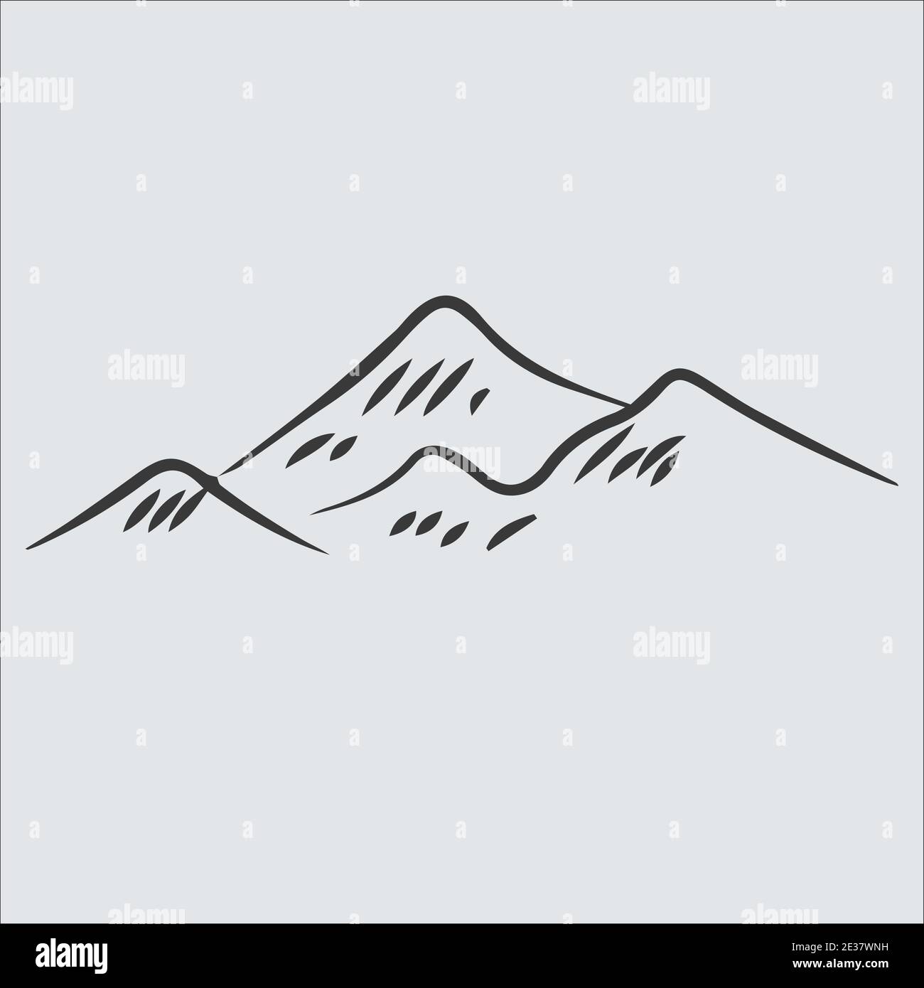 Abstract mountain logo icon vector Stock Vector Image & Art - Alamy