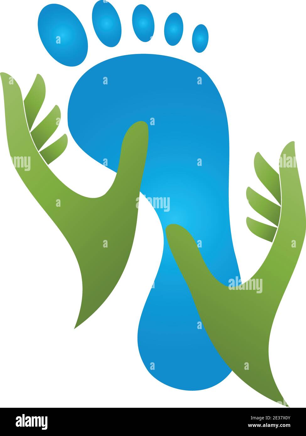 Feet, foot care, foot massage, massage, logo Stock Vector Image & Art