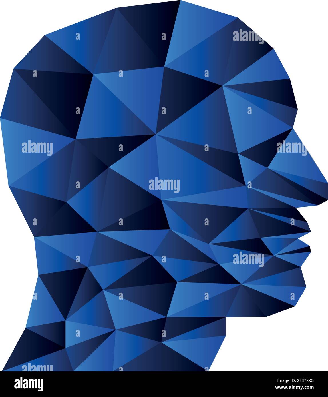Head, Person, Robot, Brain, Logo, Icon Stock Vector