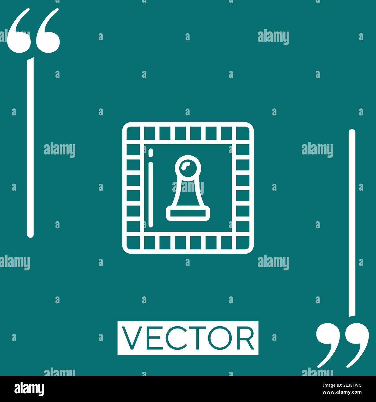 board games vector icon Linear icon. Editable stroke line Stock Vector