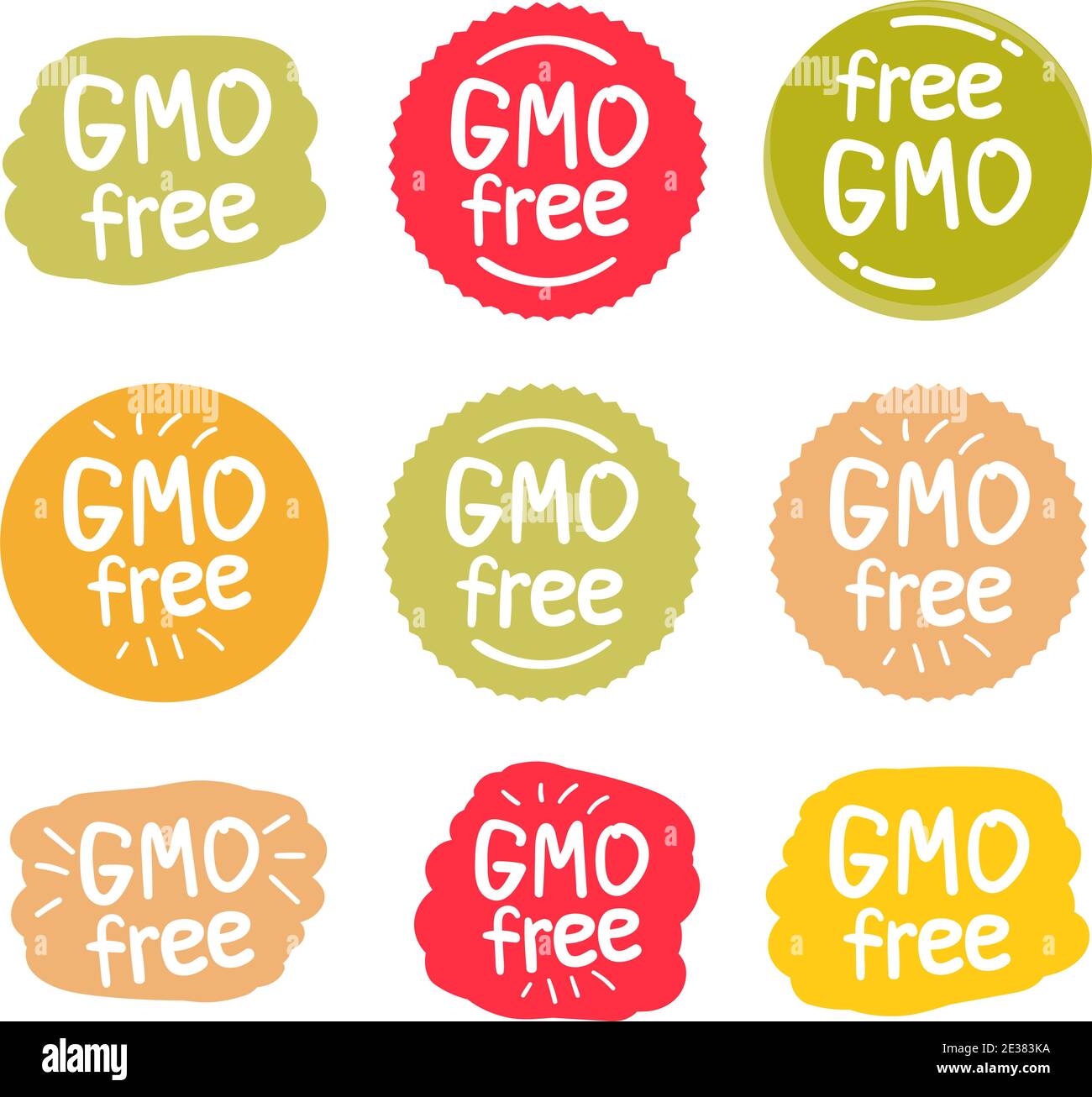 gmo free product icon, isolated vector set Stock Vector Image & Art - Alamy