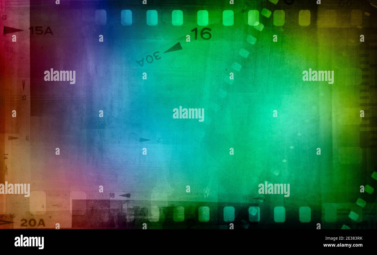 Colorful film negative frames background Stock Photo Alamy