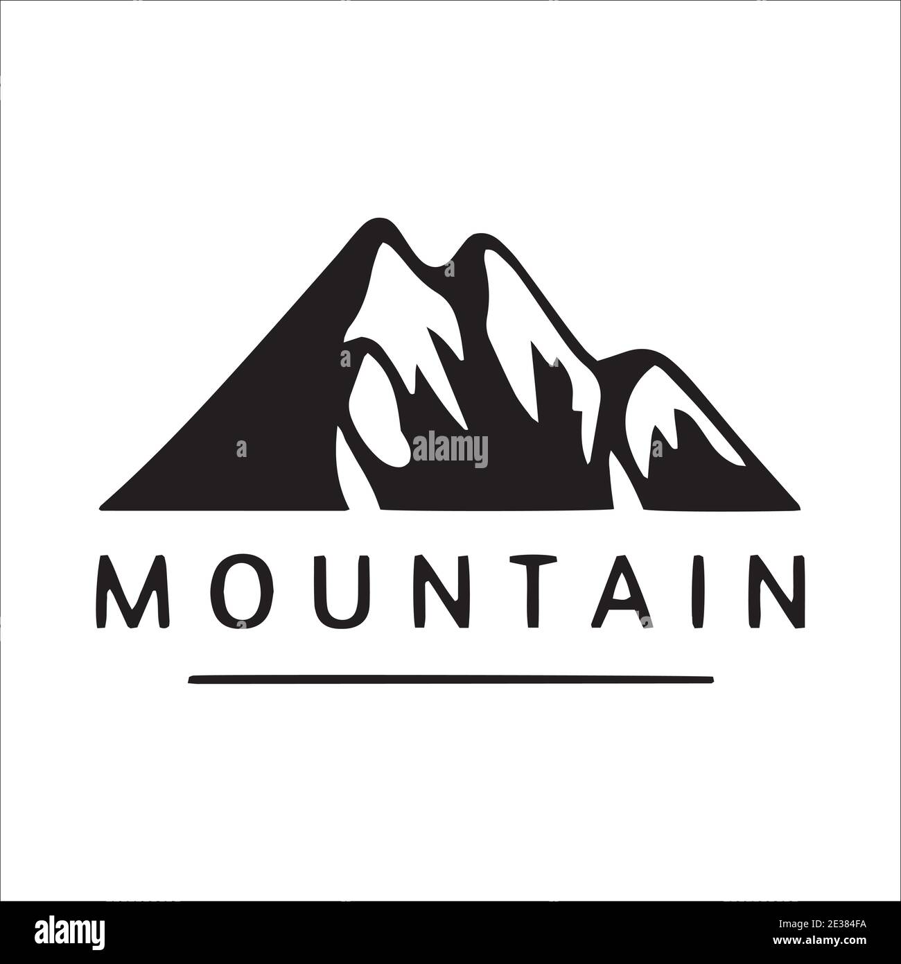 Mountain logo emblem vector Stock Vector Image & Art - Alamy