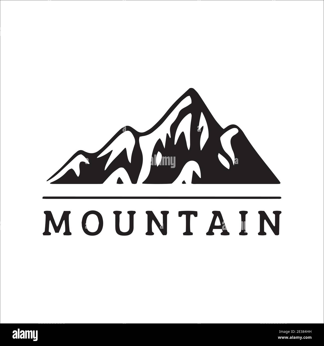 Mountain logo emblem vector Stock Vector Image & Art - Alamy