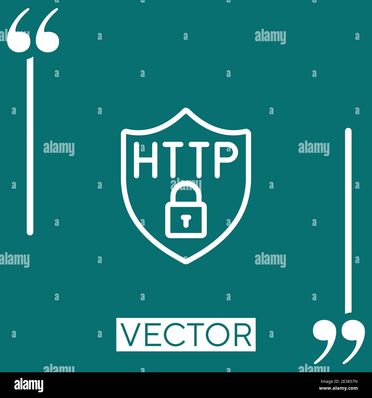 http vector icon Linear icon. Editable stroke line Stock Vector