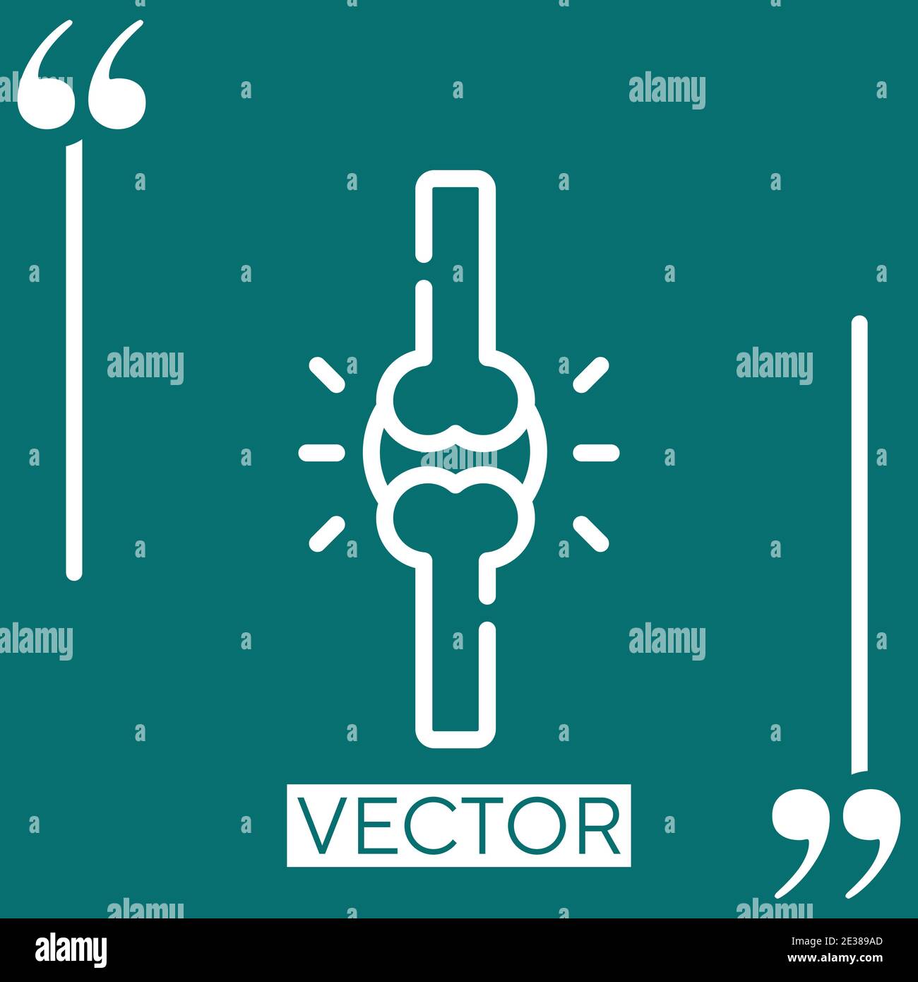 osteoporosis vector icon Linear icon. Editable stroked line Stock Vector