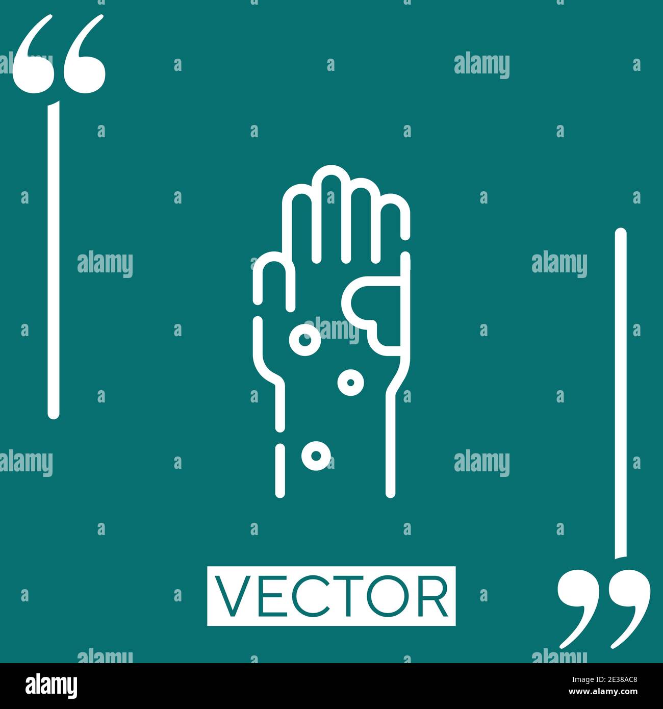 rash vector icon Linear icon. Editable stroke line Stock Vector
