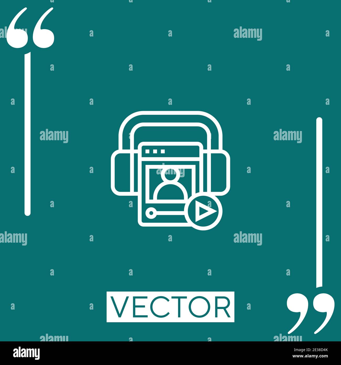 contact vector icon Linear icon. Editable stroked line Stock Vector