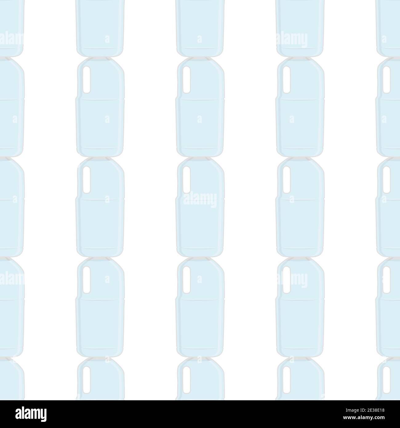 Illustration on theme set identical types plastic bottles for drinking