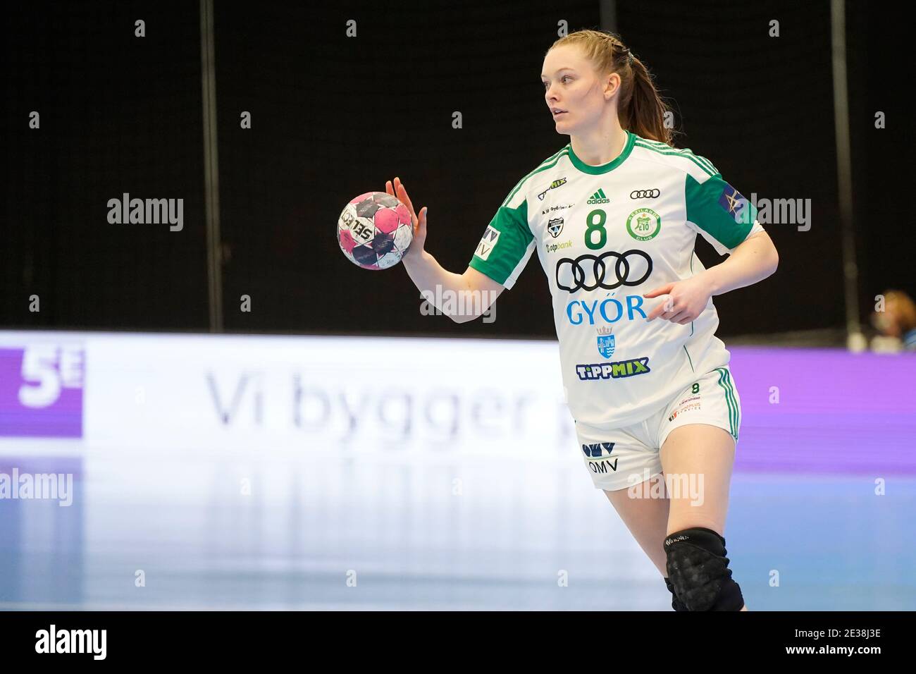 Odense Denmark 17th Jan 2021 Anne Mette Hansen 8 Of Gyori Audi Eto Kc Seen In The Delo Ehf Champions League Match Between Odense Handball And Gyori Audi Eto Kc At Sydbank