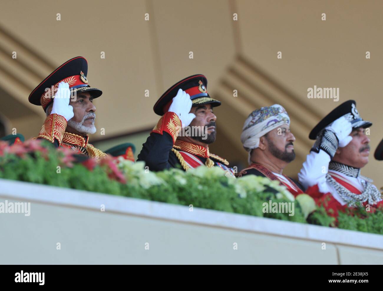 Oman’s Sultan Qaboos bin Said attending a celebration marking the 40th