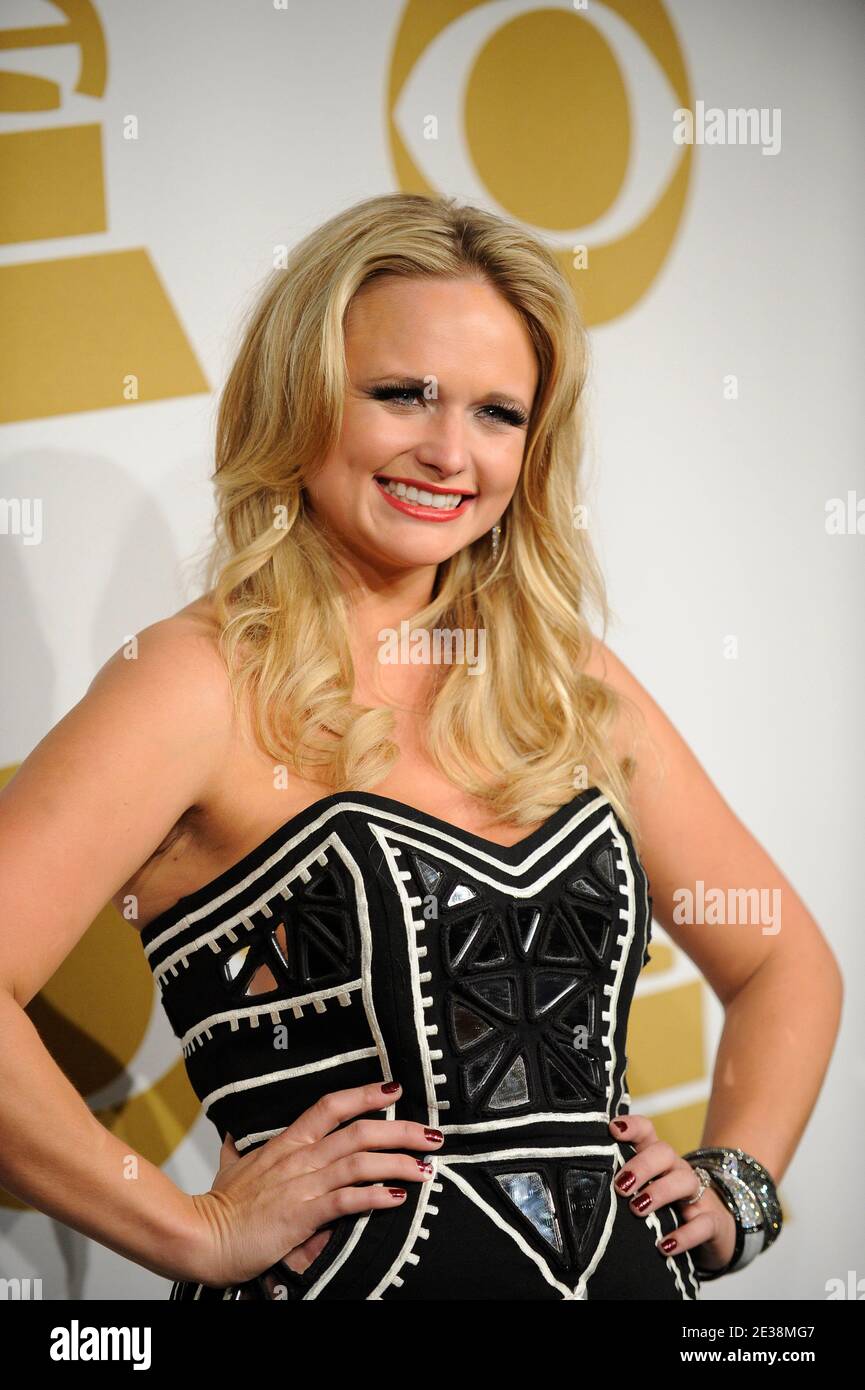 Miranda Lambert poses in the press room during the GRAMMY Nominations ...