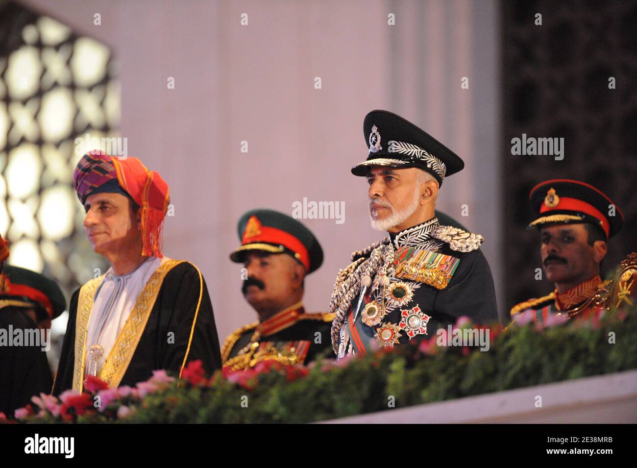 The Sultan of Oman, His Majesty Sultan Qaboos bin Said during the