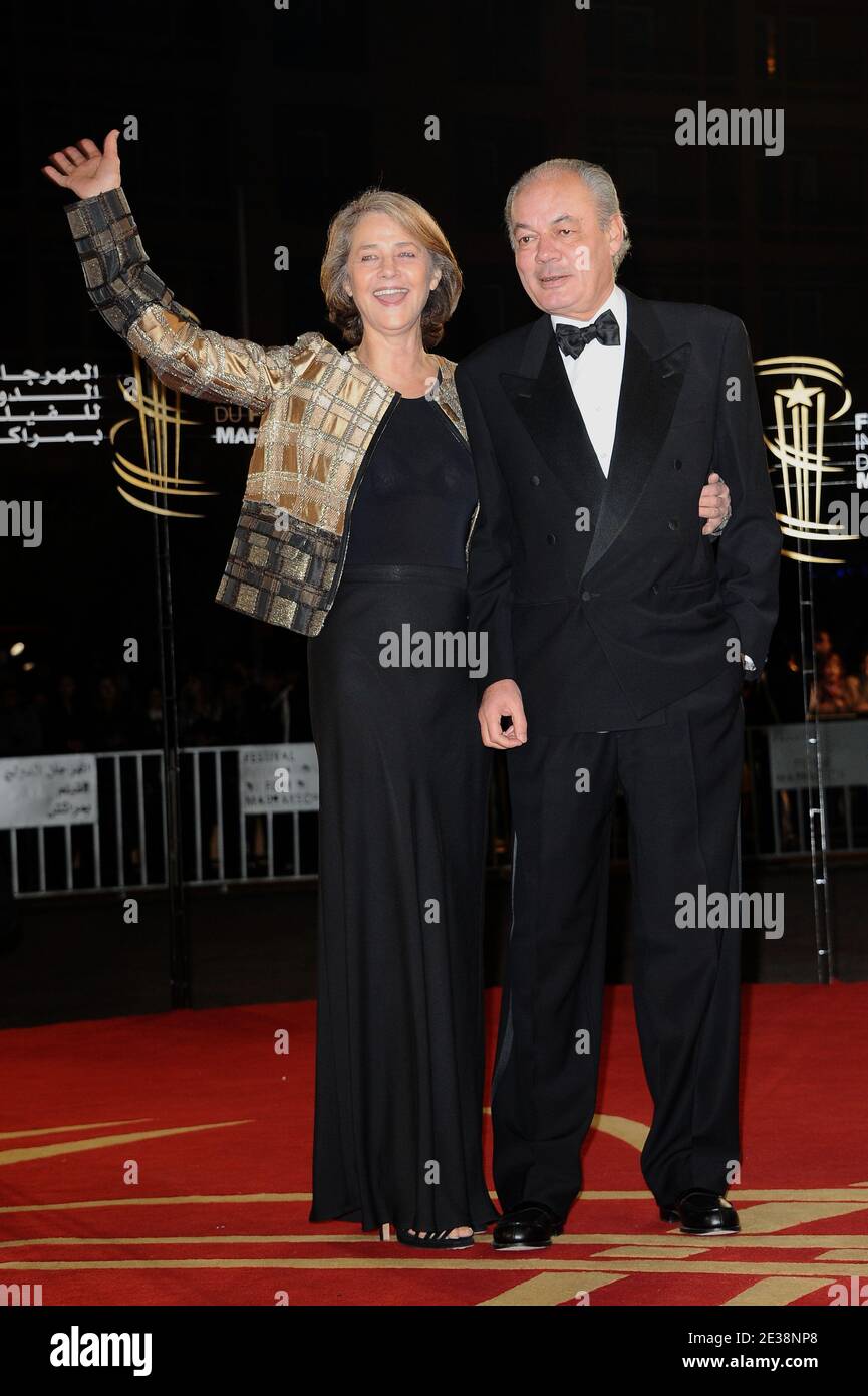 Charlotte Rampling and Jean-Noel Tassez attending the 10th 'Marrakesh Film  Festival' opening ceremony, in Marrakesh, Morocco on December 3, 2010.  Photo by Nicolas Briquet/ABACAPRESS.COM Stock Photo - Alamy