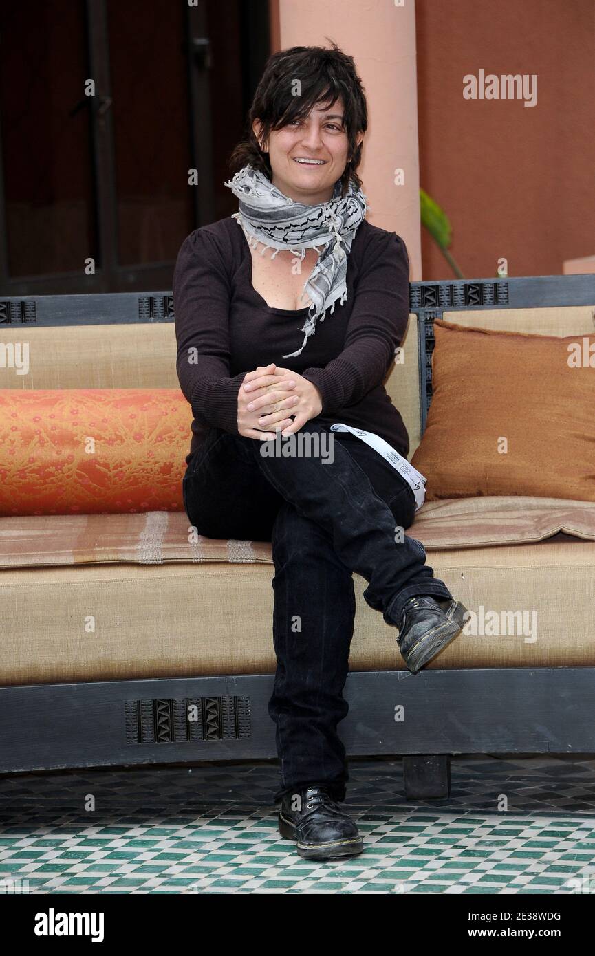 Abril Schmucler poses during a photocall for 'Beclouded' during the