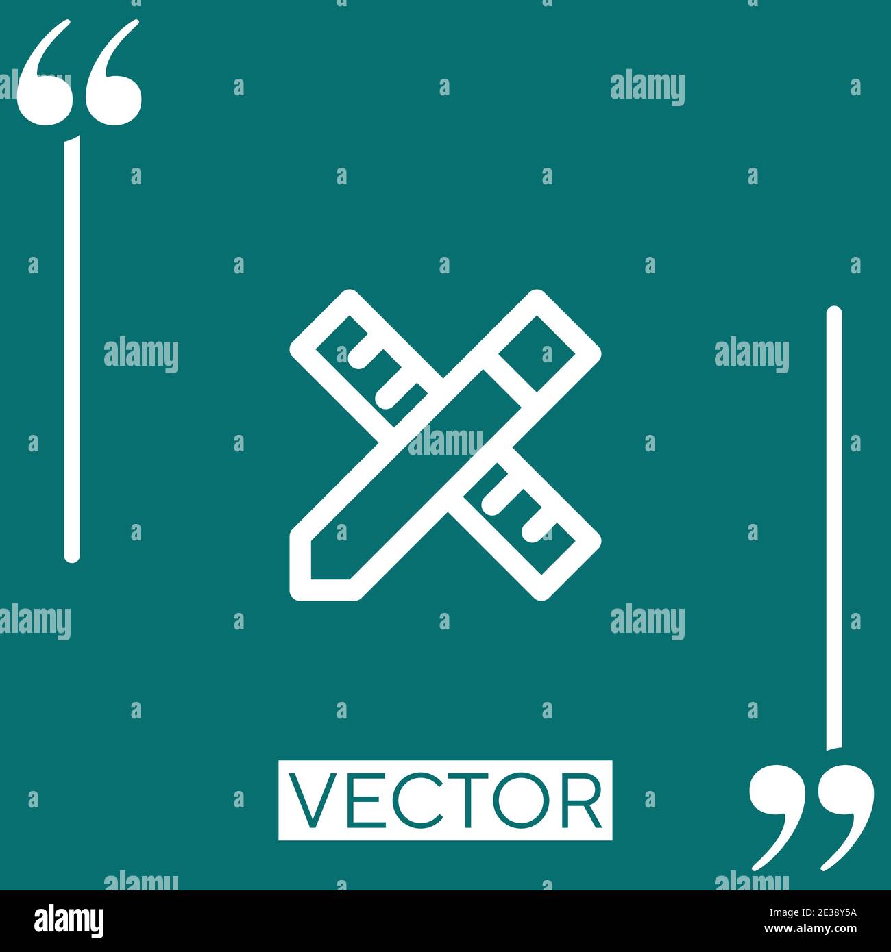 customizable vector icon Linear icon. Editable stroked line Stock Vector