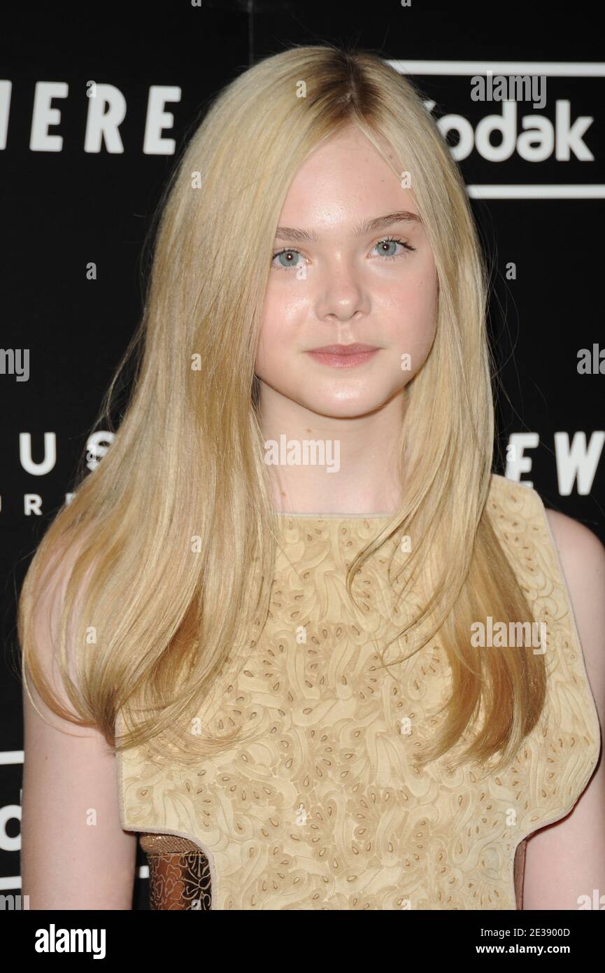 Elle Fanning arriving for the premiere of 'Somewhere' at the Tribeca Grand Hotel in New York City, NY, USA on December 12, 2010. Photo by Mehdi Taamallah/ABACAPRESS.COM Stock Photo