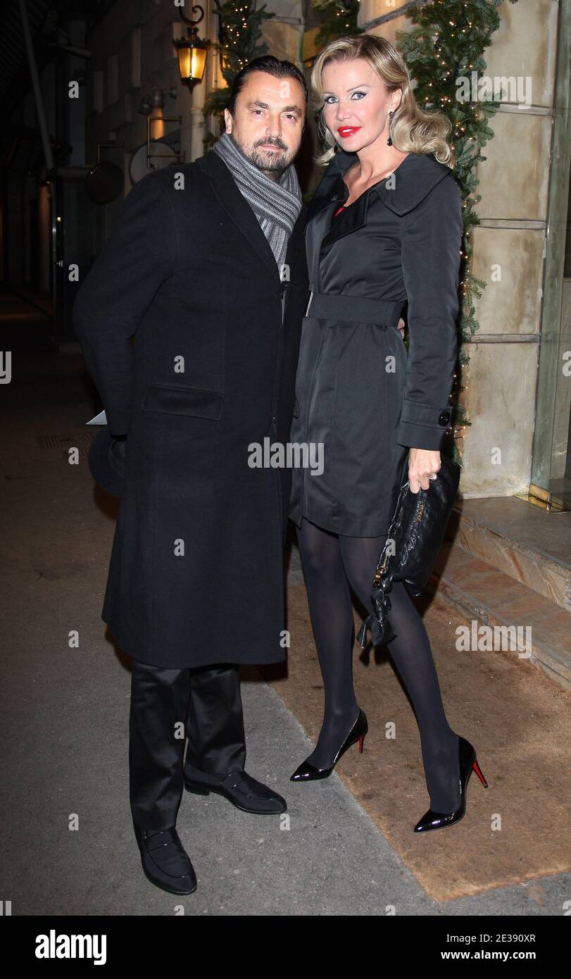 Henri Leconte and his wife Florentine arriving for ‘The Best 2010