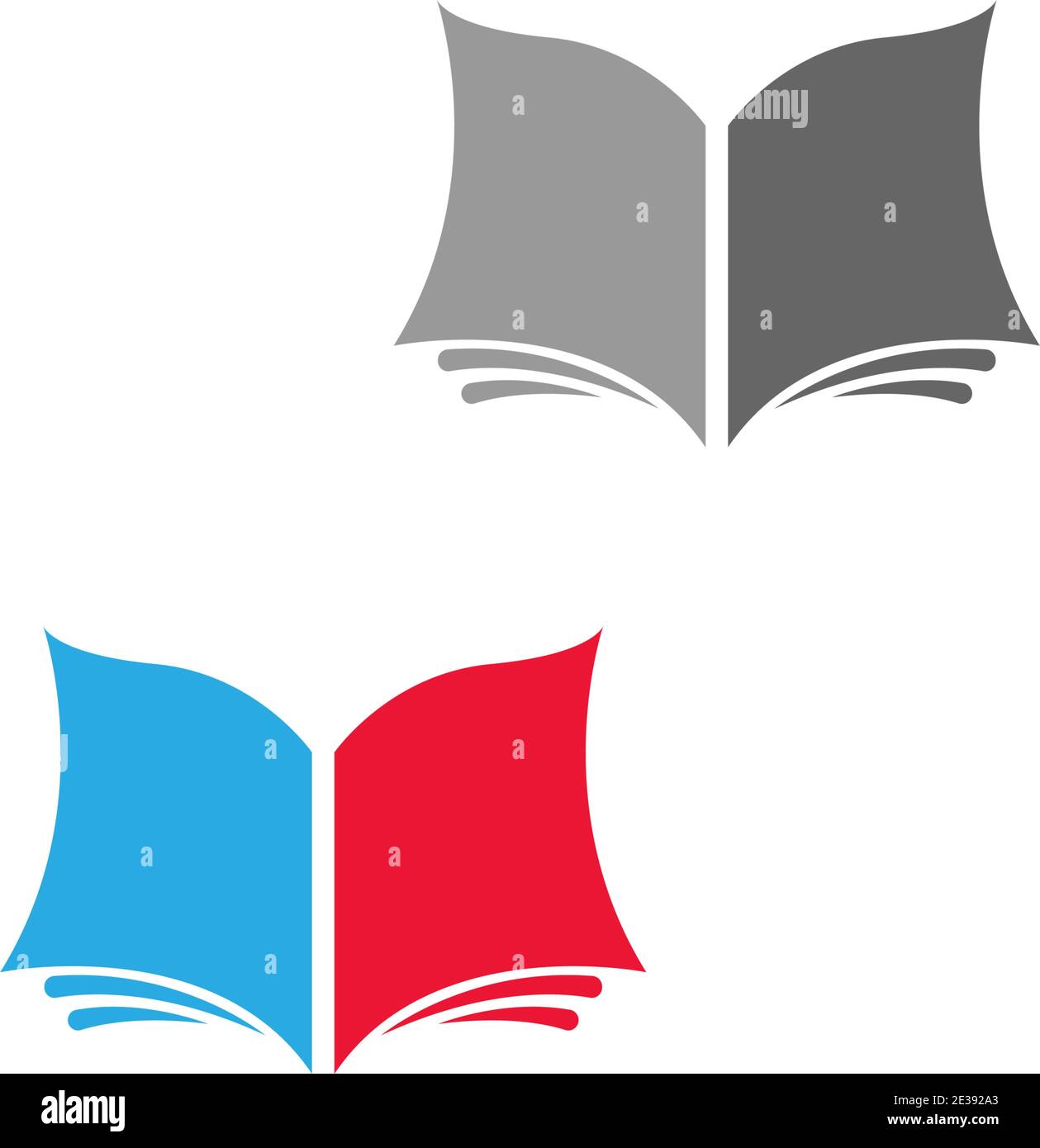 Book logo icon design template vector illustration Stock Vector