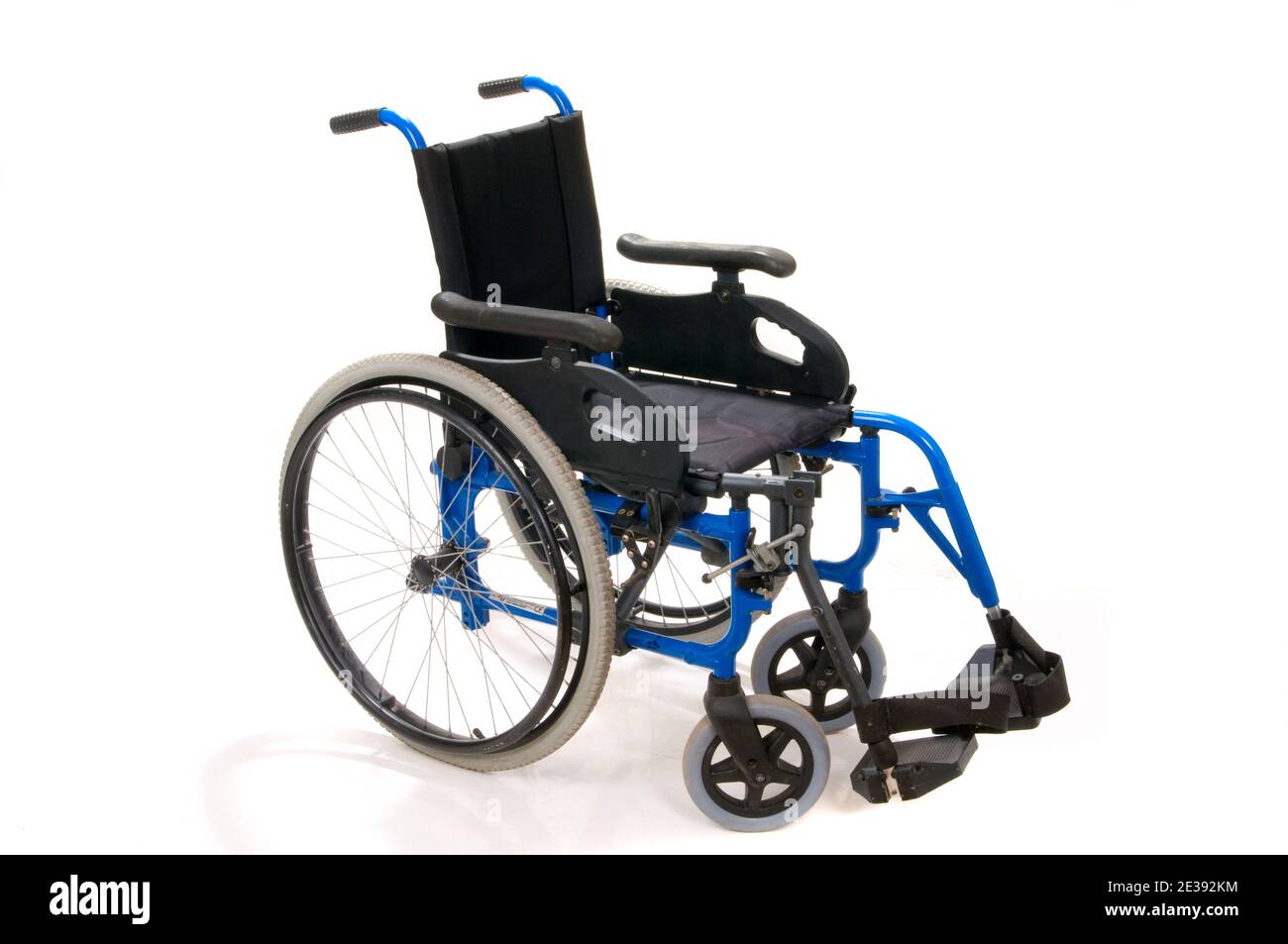 wheelchair for handicaped isolated in white Stock Photo
