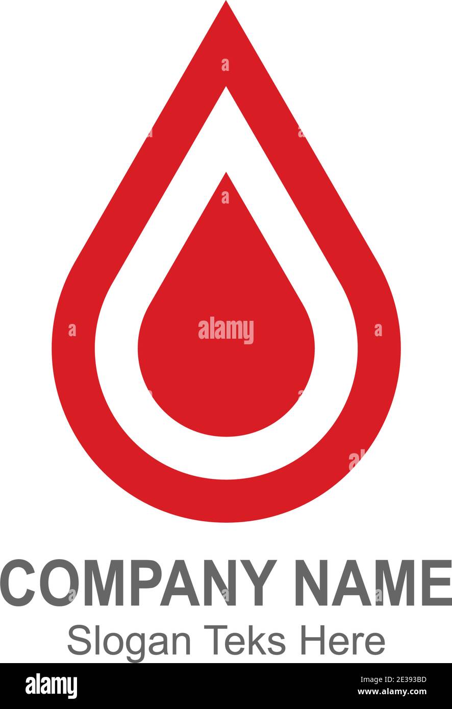 Blood logo icon design vector illustration template Stock Vector
