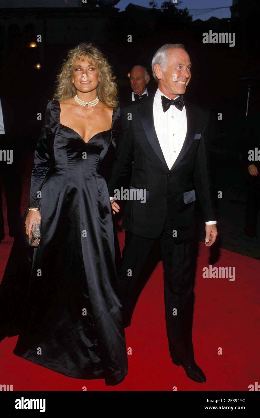Johnny Carson And Alexis Maas 1987 Credit Ralph Dominguez/MediaPunch Stock Photo Alamy