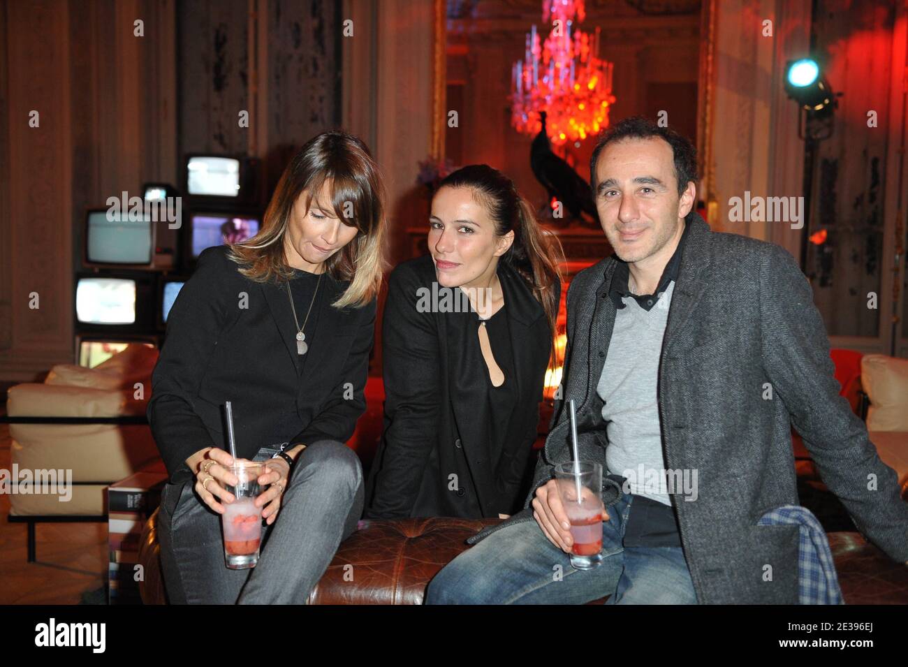 Axelle Laffont, Zoe Felix and Elie Semoun attending the 'Fast Retailing'  party at Hotel Salomon de Rothschild in Paris, France on September 30,  2010. Photo by Thierry Orban/ABACAPRESS.COM Stock Photo - Alamy