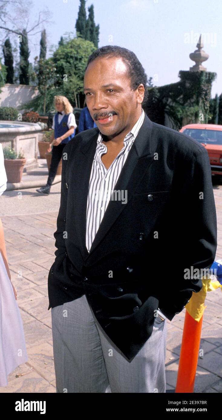 Quincy Jones 1988 Credit: Ralph Dominguez/MediaPunch Stock Photo