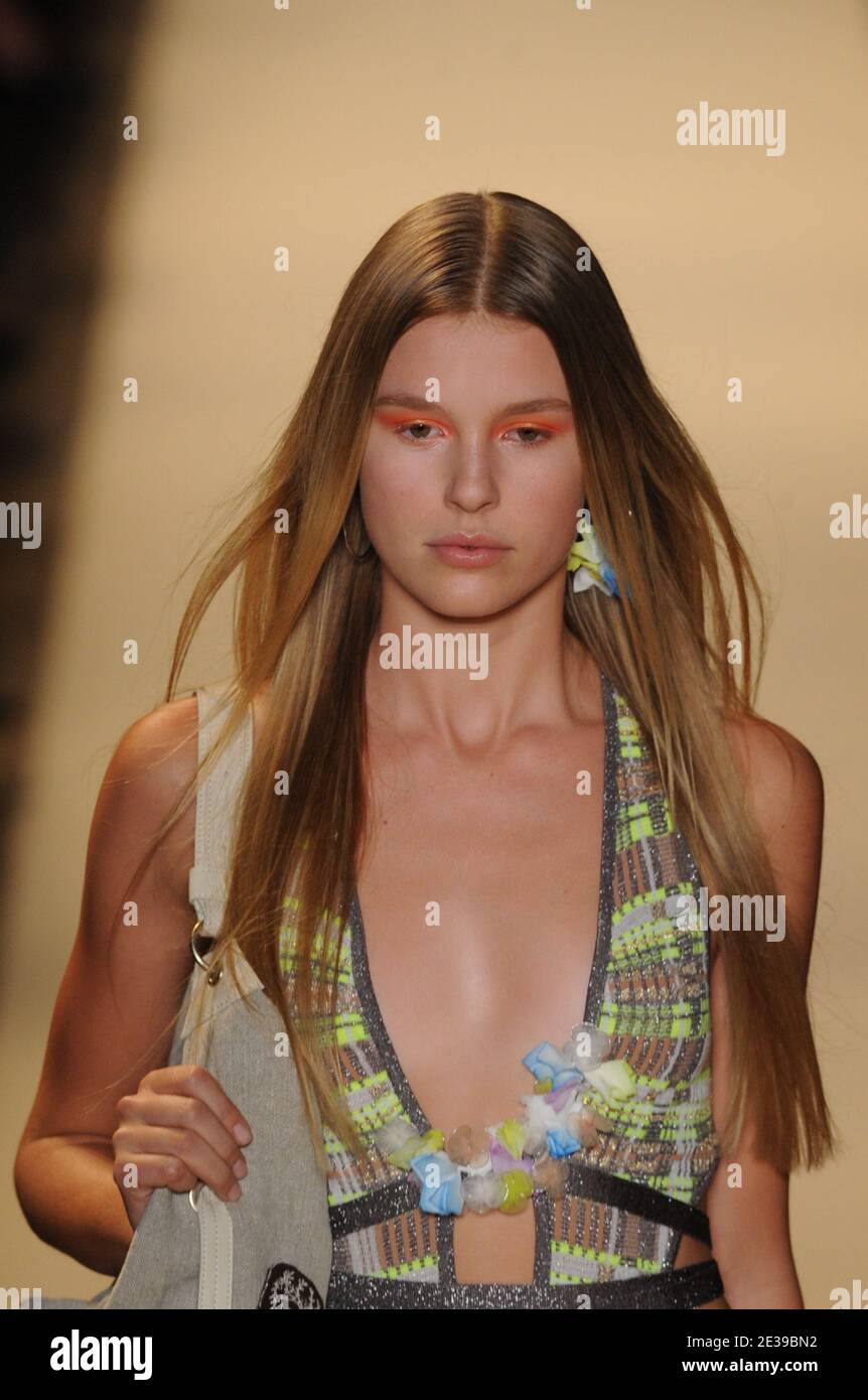 A model displays a creation by designer Vanessa Bruno for her springsummer 2011 readyto wear
