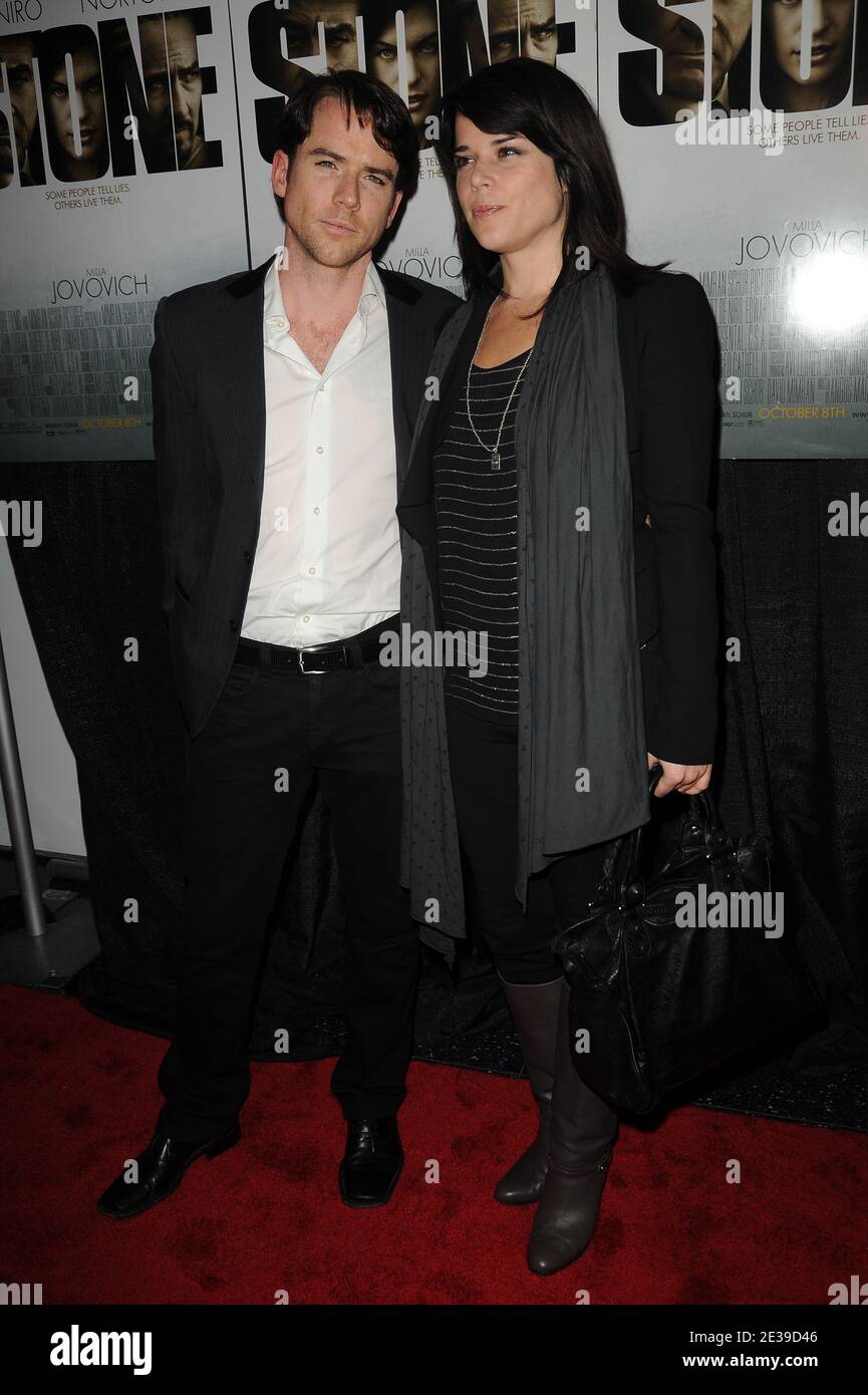 "Christian Campbell and Neve Campbell attend the New York Premiere of