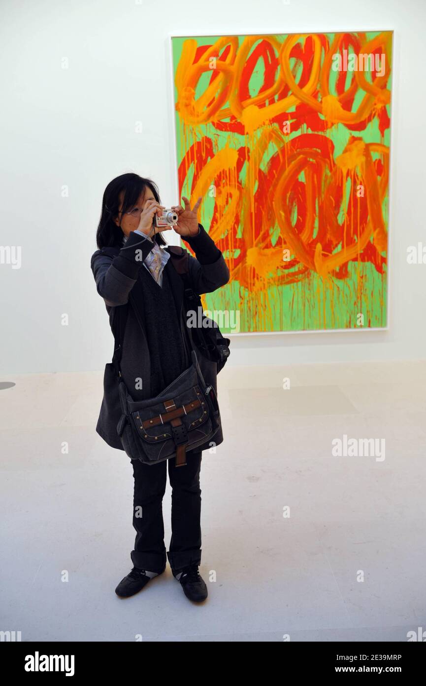 Opening of first Gagosian Gallery in Paris, France on October 19, 2010.  With an exhibition by