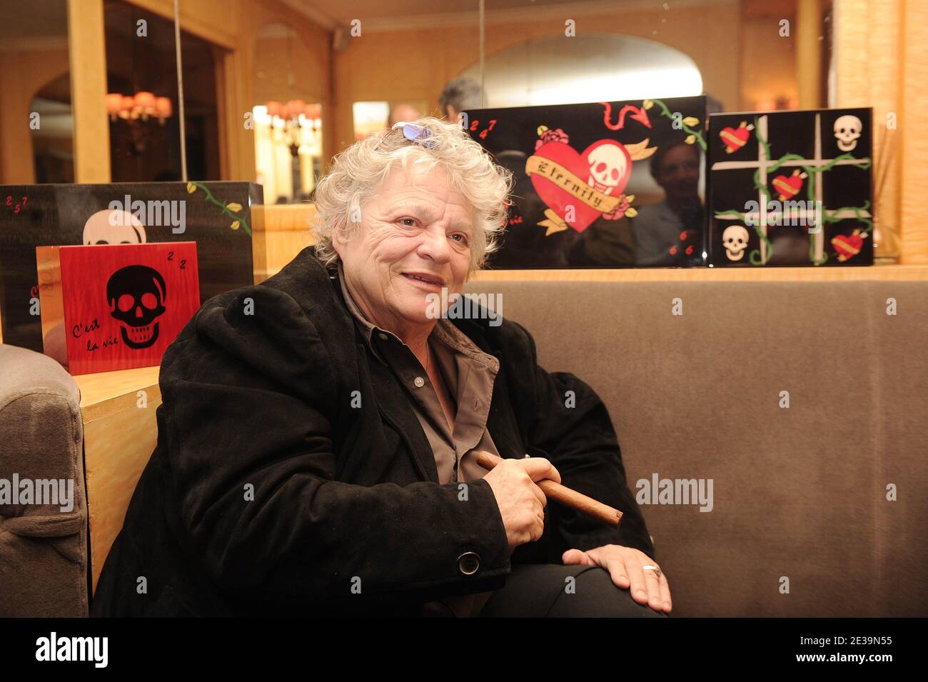 Director Josee Dayan attends the cigar box ' Vanites ' diner at the ...
