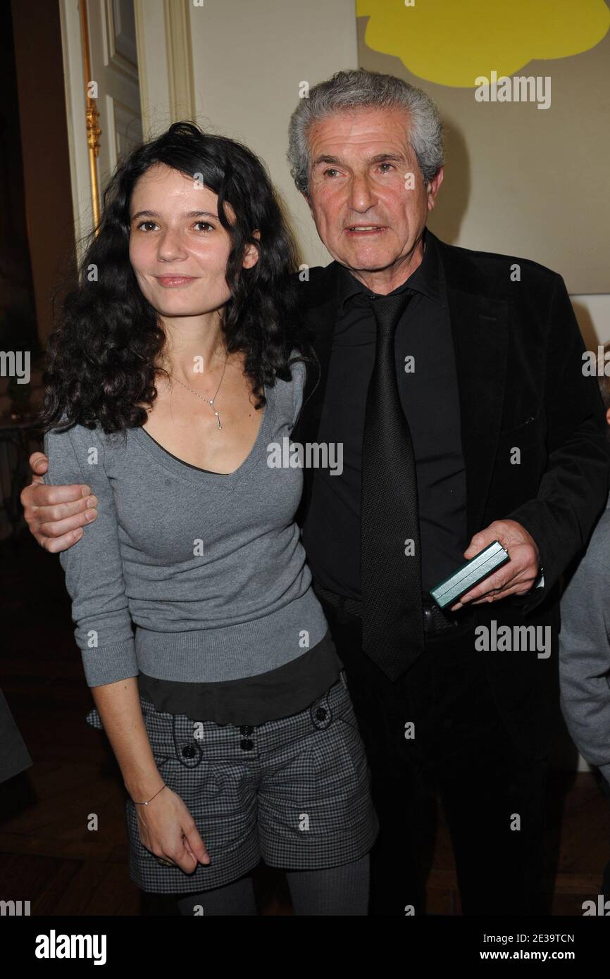 French Director Claude Lelouch poses with his daughter Salome