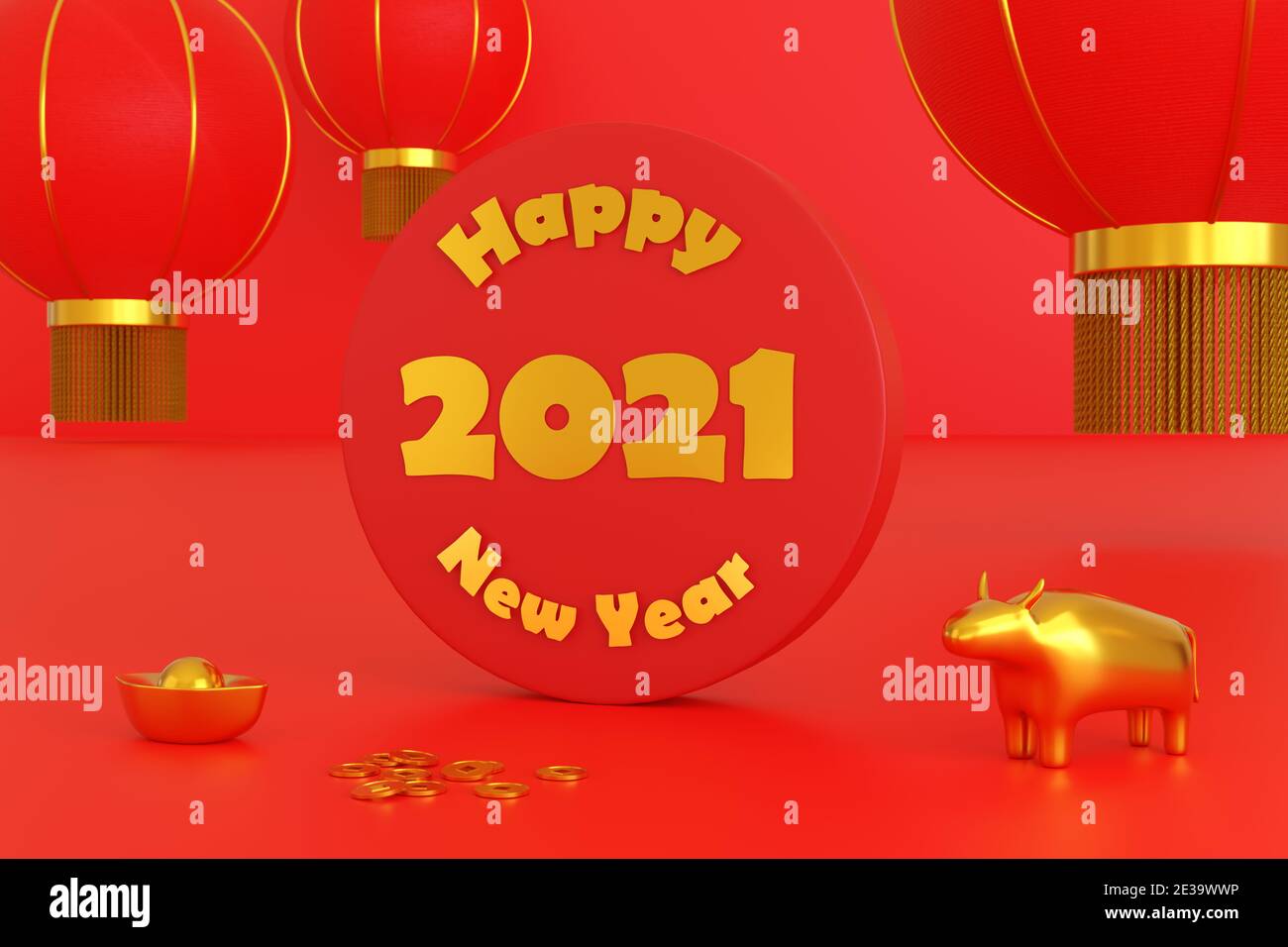 Golden 2021 new year hi-res stock photography and images - Alamy