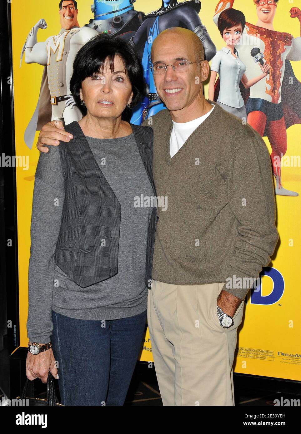 Producer Jeffrey Katzenberg and wife Marilyn arriving for the premiere of Dreamorks Pictures' 'Megamind' in Los Angeles, CA, USA on October 30, 2010. Photo by Lionel Hahn/ABACAPRESS.COM Stock Photo