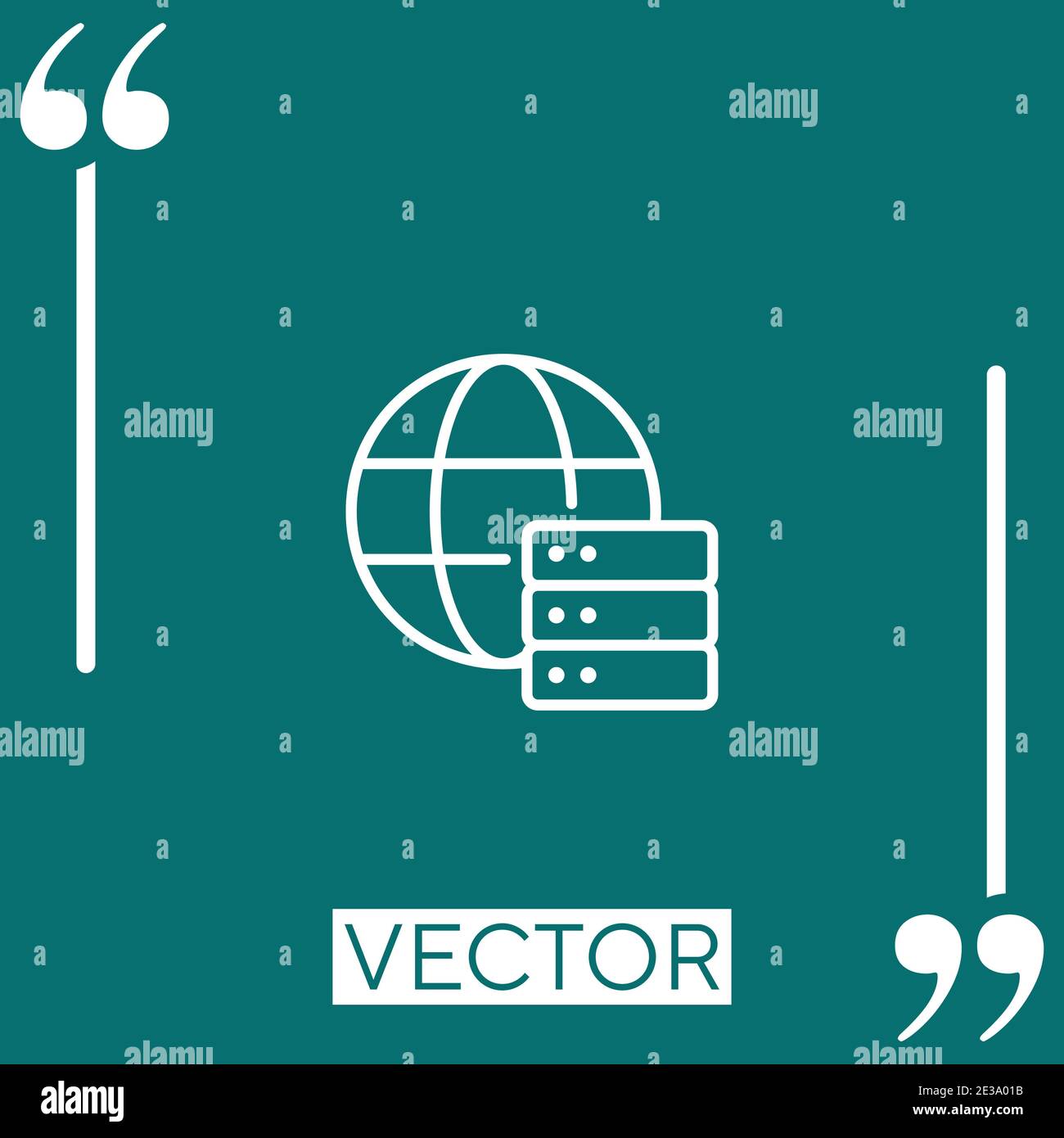web Linear icon. Editable stroke line Stock Vector Image & Art - Alamy