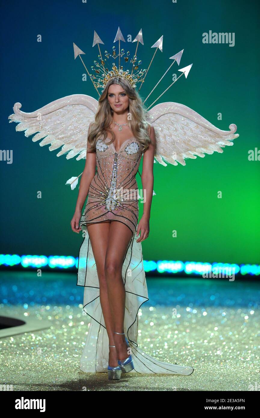 Model Lily Donaldson walks the runway at the 2010 Victoria's Secret Fashion Show in New York City, NY on November 10, 2010. Photo by Lionel Hahn/ABACAPRESS.COM Stock Photo