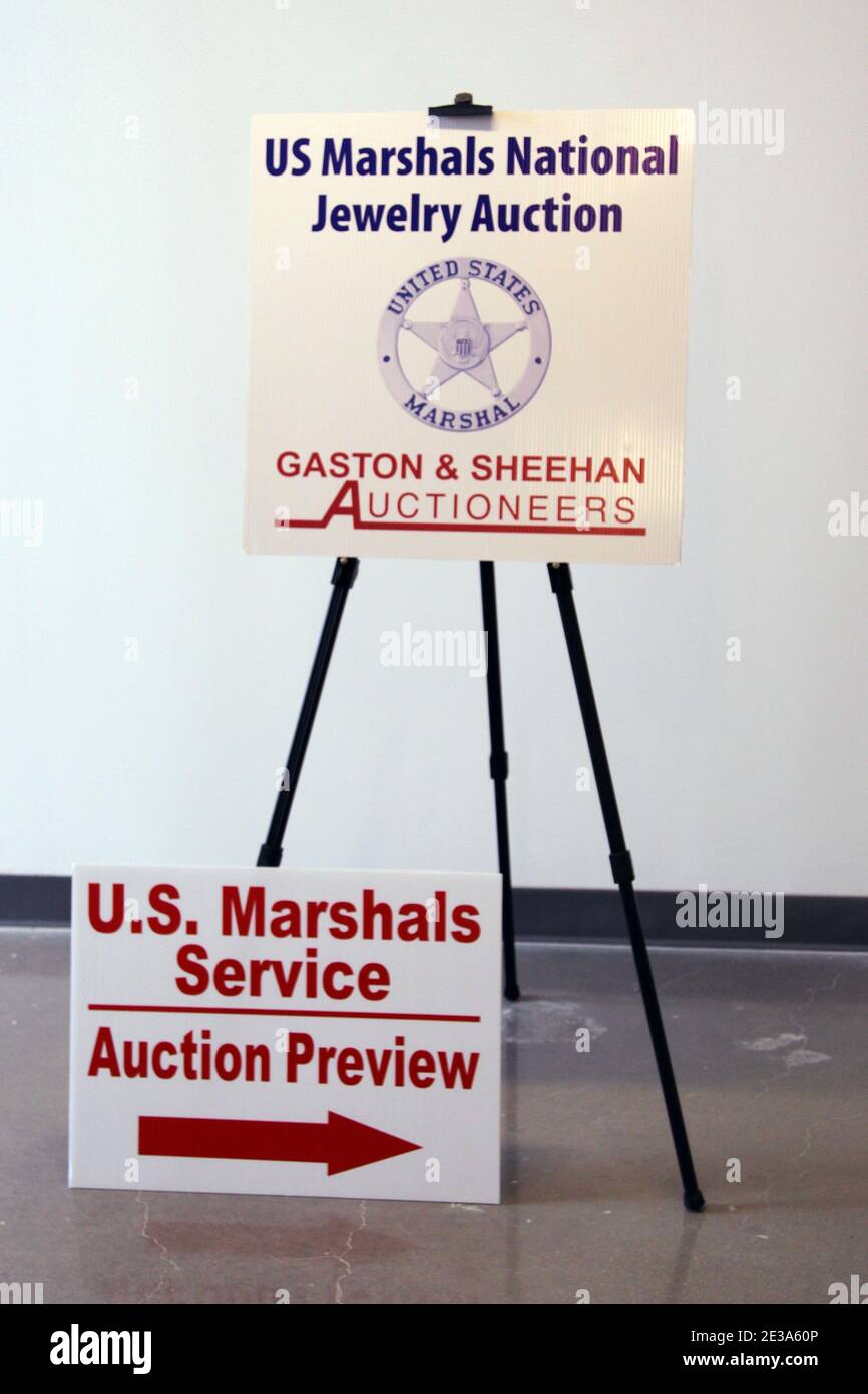 The U.S. Marshals Service holds a press preview of a second auction of personal property seized from Bernard and Ruth Madoff in New York City, NY, USA on November 10, 2010. Photo by Elizabeth Pantaleo/ABACAPRESS.COM Stock Photo
