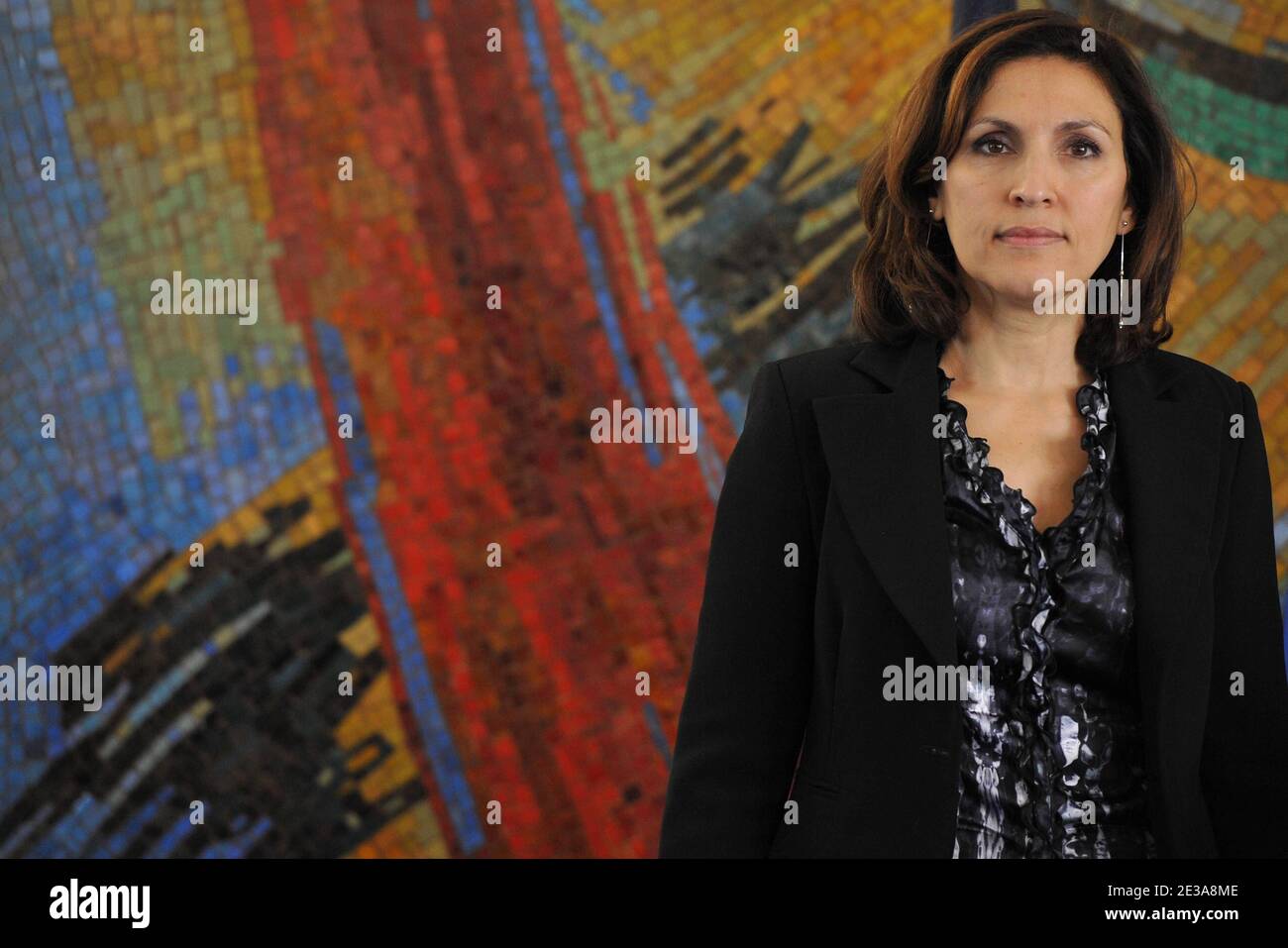 Newly appointed Junior French Minister for Health Nora Berra during a transfer of power ceremony in Paris, France on November 15, 2010. Photo by Nicolas Gouhier/ABACAPRESS.COM Stock Photo