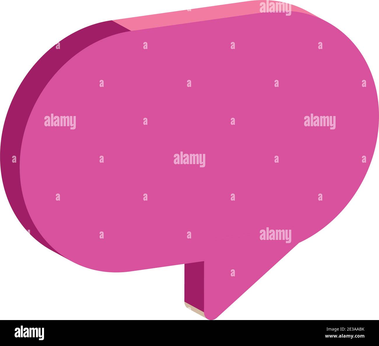 pink speech bubble social media icon vector illustration Stock Vector ...