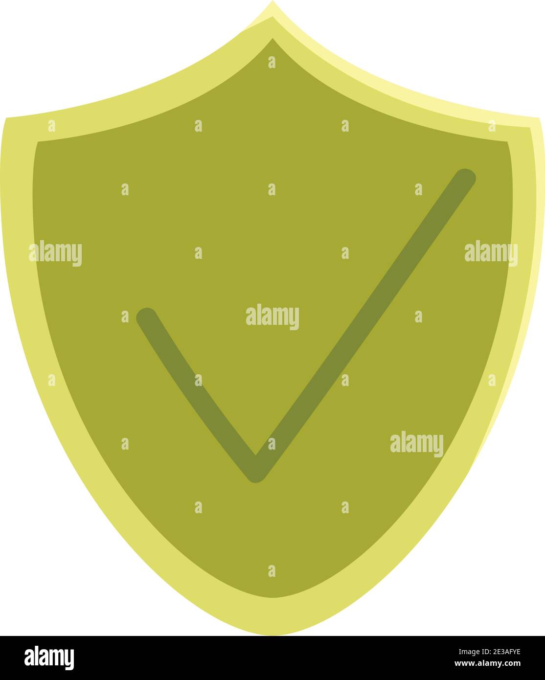 shield protection check mark icon white background vector illustration ...