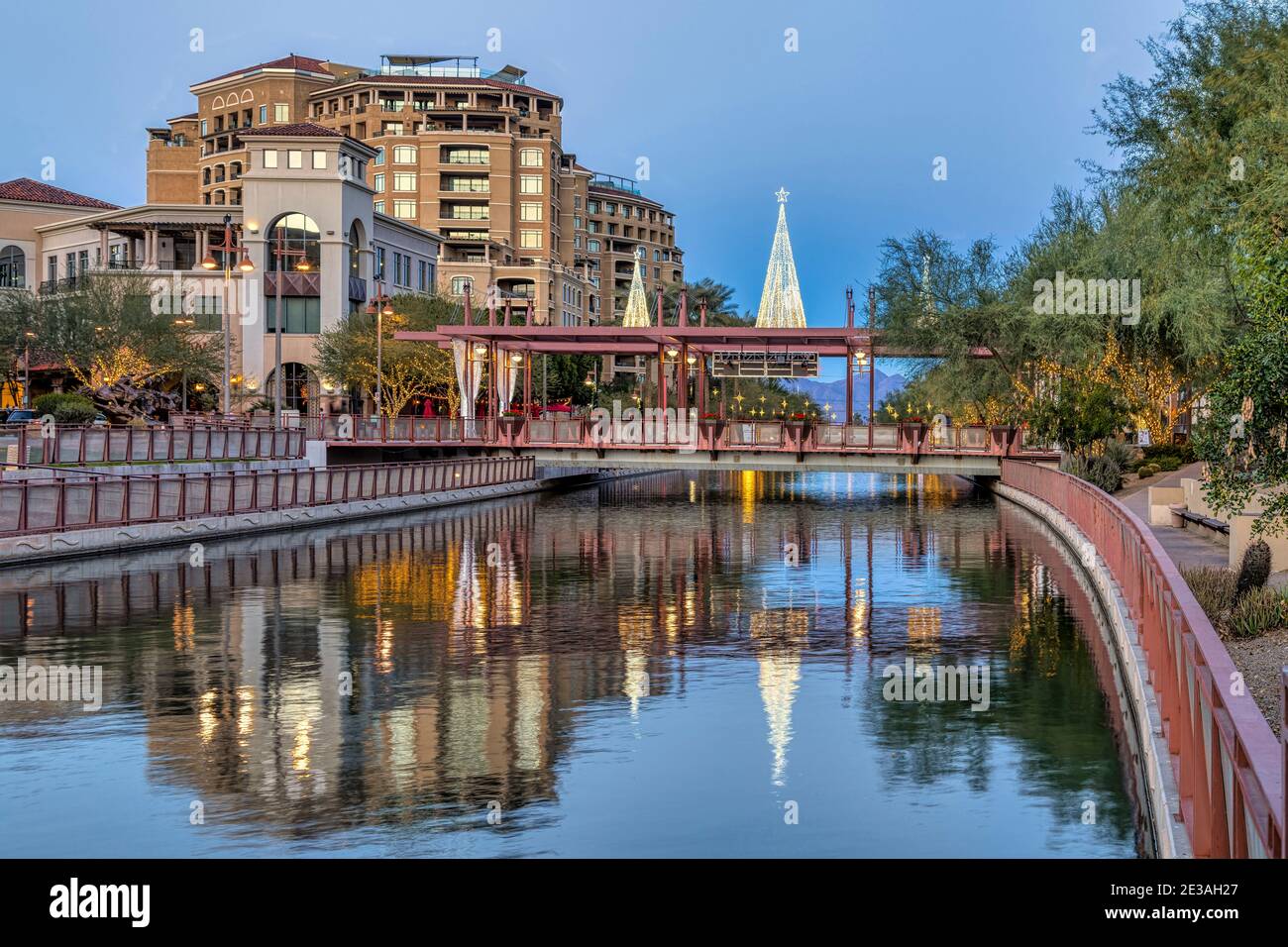 View of Scottsdale Arizona #39 s waterfront in downtown Scottsdale Stock View of Scottsdale Arizona #39 s waterfront in downtown Scottsdale Stock