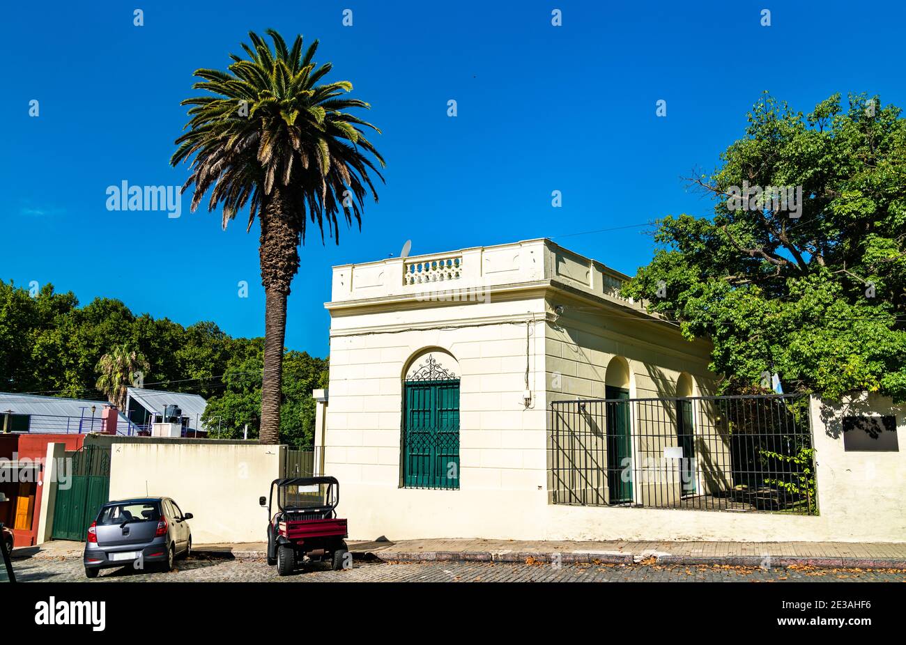 Traditional houses in Colonia del Sacramento in Uruguay Stock Photo Alamy