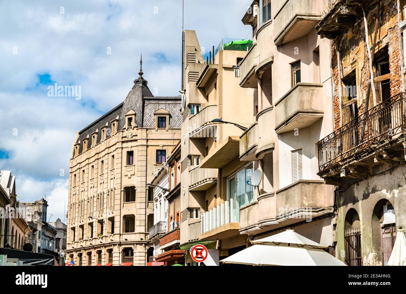 Architecture of Montevideo in Uruguay Stock Photo