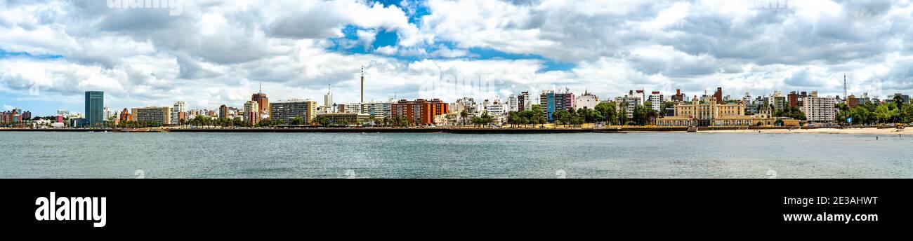 Panorama of Montevideo, the capital of Uruguay Stock Photo