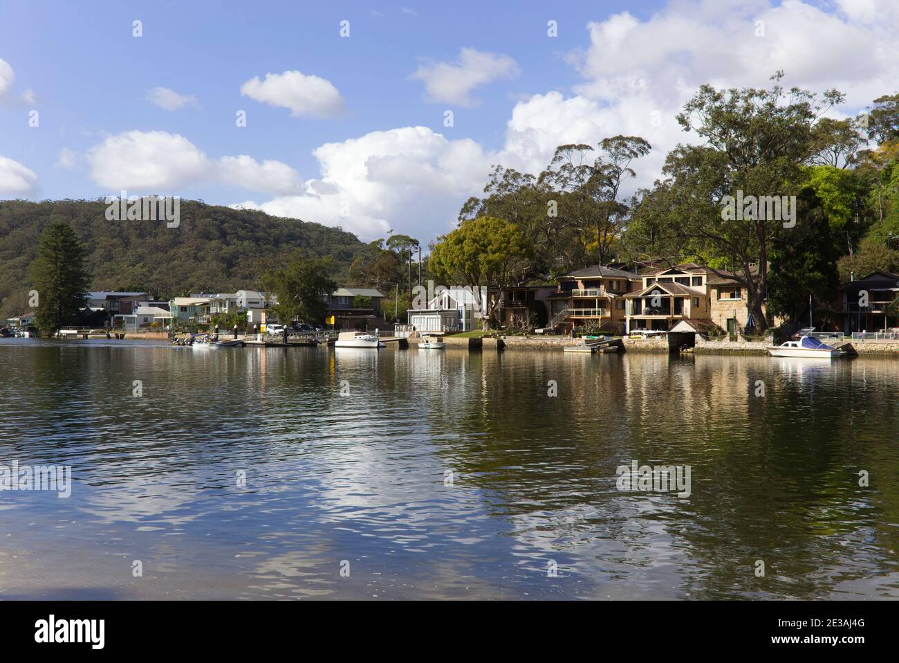 Waterfront houses along the Woronora River in Sutherland Shire Sydney Australia Stock Photo Alamy