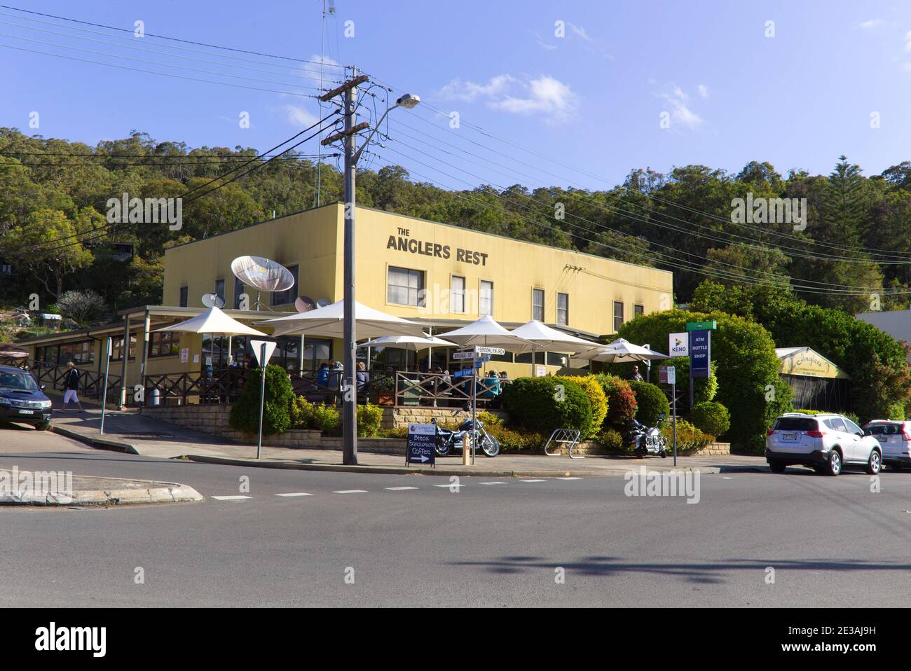 The historic waterside village of Brooklyn on the Hawkesbury River New South Wales Australia Stock Photo
