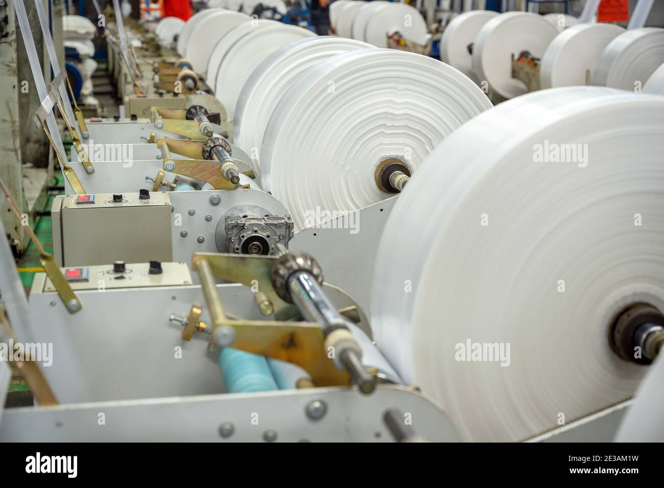 Plastic film packaging line hires stock photography and images Alamy