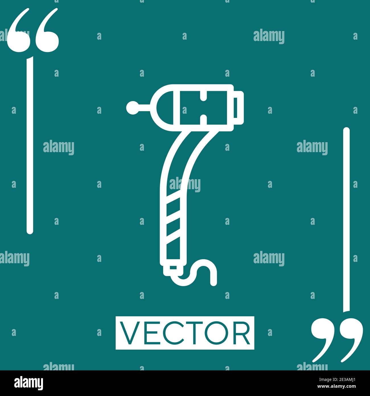 dental drill vector icon Linear icon. Editable stroked line Stock ...